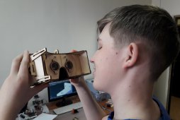 3D очки виртуальной реальности Google Cardboard из фанеры 3мм